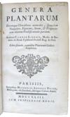 LINNAEUS, CAROLUS. Genera plantarum . . . Editio secunda [i. e., tertia], nominibus Plantarum Gallicis locupletata.  1743